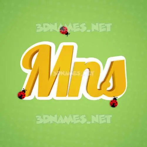 mns in Ladybugs style - 3D name wallpaper mns in Ladybugs style - 3D name wallpaper