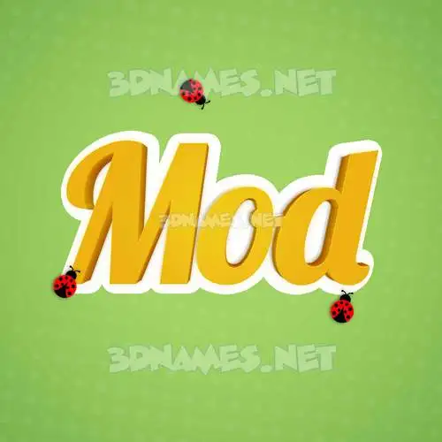 mod in Ladybugs style - 3D name wallpaper mod in Ladybugs style - 3D name wallpaper