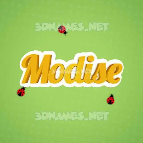modise in Ladybugs style - 3D name wallpaper modise in Ladybugs style - 3D name wallpaper