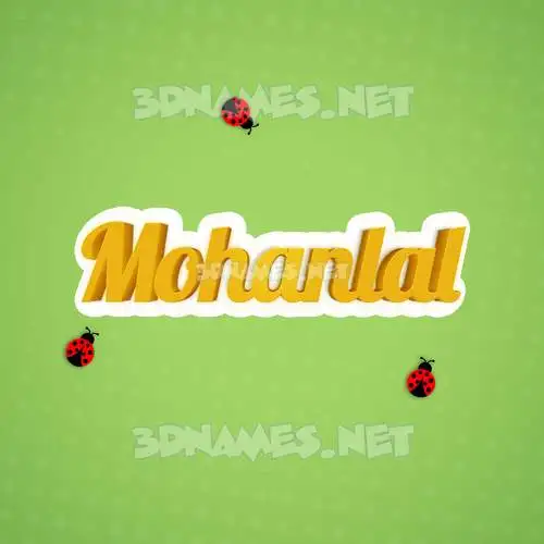 mohanlal in Ladybugs style - 3D name wallpaper mohanlal in Ladybugs style - 3D name wallpaper