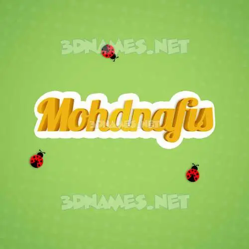 mohdnafis in Ladybugs style - 3D name wallpaper mohdnafis in Ladybugs style - 3D name wallpaper