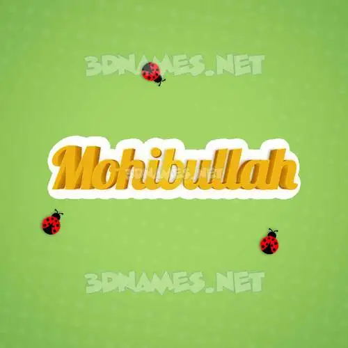 mohibullah in Ladybugs style - 3D name wallpaper mohibullah in Ladybugs style - 3D name wallpaper