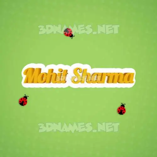 mohit sharma in Ladybugs style - 3D name wallpaper mohit sharma in Ladybugs style - 3D name wallpaper