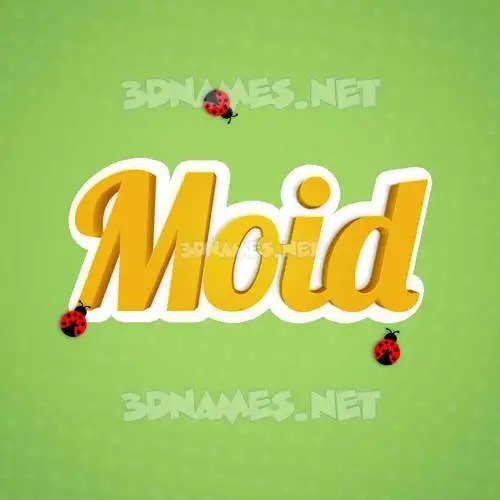 moid in Ladybugs style - 3D name wallpaper moid in Ladybugs style - 3D name wallpaper