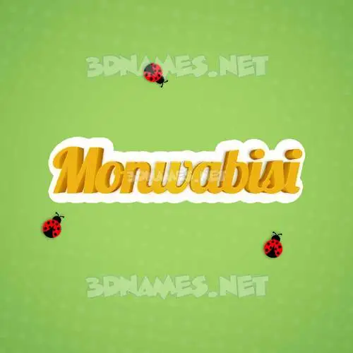 monwabisi in Ladybugs style - 3D name wallpaper monwabisi in Ladybugs style - 3D name wallpaper