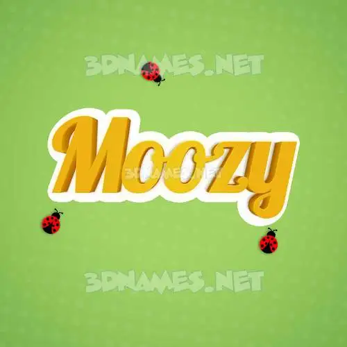 moozy in Ladybugs style - 3D name wallpaper moozy in Ladybugs style - 3D name wallpaper