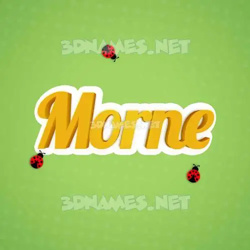 morne in Ladybugs style - 3D name wallpaper morne in Ladybugs style - 3D name wallpaper