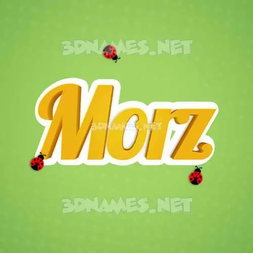 morz in Ladybugs style - 3D name wallpaper morz in Ladybugs style - 3D name wallpaper