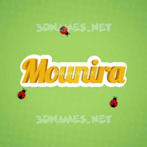 mounira in Ladybugs style - 3D name wallpaper mounira in Ladybugs style - 3D name wallpaper
