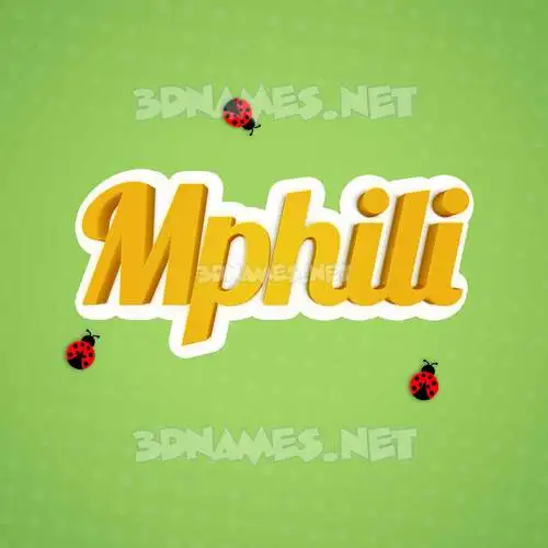 mphili in Ladybugs style - 3D name wallpaper mphili in Ladybugs style - 3D name wallpaper