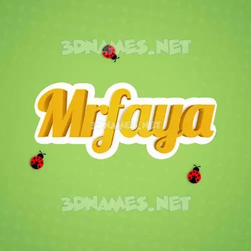 mrfaya in Ladybugs style - 3D name wallpaper mrfaya in Ladybugs style - 3D name wallpaper