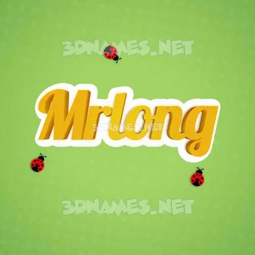 mrlong in Ladybugs style - 3D name wallpaper mrlong in Ladybugs style - 3D name wallpaper