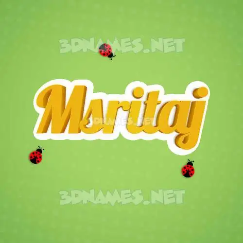msritaj in Ladybugs style - 3D name wallpaper msritaj in Ladybugs style - 3D name wallpaper