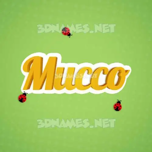 mucco in Ladybugs style - 3D name wallpaper mucco in Ladybugs style - 3D name wallpaper