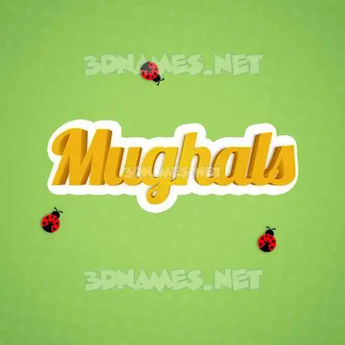 mughals in Ladybugs style - 3D name wallpaper mughals in Ladybugs style - 3D name wallpaper