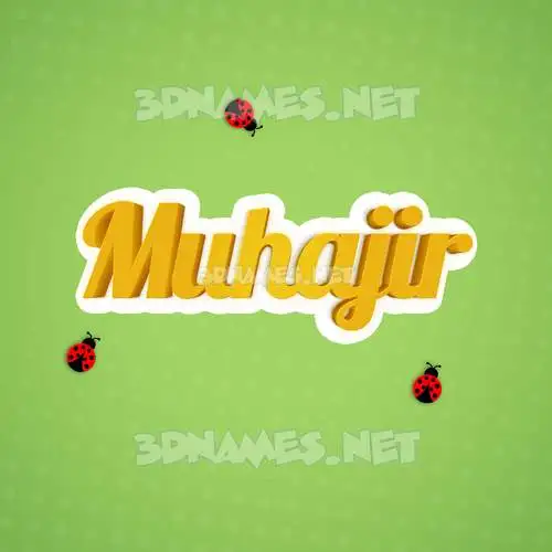 muhajir in Ladybugs style - 3D name wallpaper muhajir in Ladybugs style - 3D name wallpaper