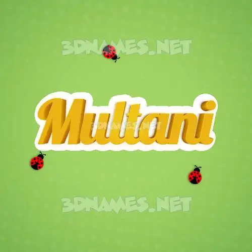 multani in Ladybugs style - 3D name wallpaper multani in Ladybugs style - 3D name wallpaper