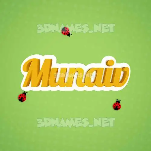 munaiv in Ladybugs style - 3D name wallpaper munaiv in Ladybugs style - 3D name wallpaper