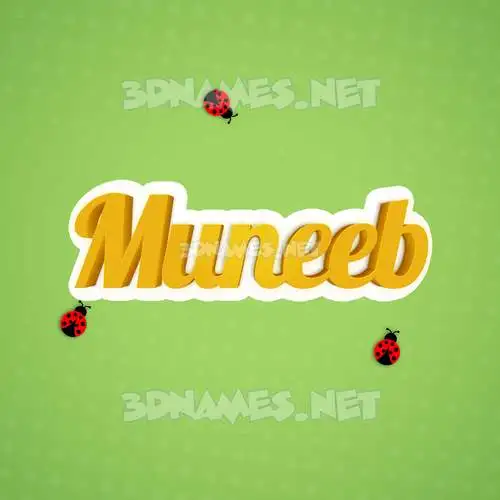 muneeb in Ladybugs style - 3D name wallpaper muneeb in Ladybugs style - 3D name wallpaper