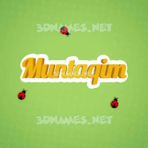 muntaqim in Ladybugs style - 3D name wallpaper muntaqim in Ladybugs style - 3D name wallpaper