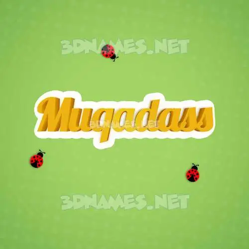 muqadass in Ladybugs style - 3D name wallpaper muqadass in Ladybugs style - 3D name wallpaper