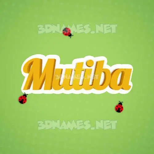 mutiba in Ladybugs style - 3D name wallpaper mutiba in Ladybugs style - 3D name wallpaper