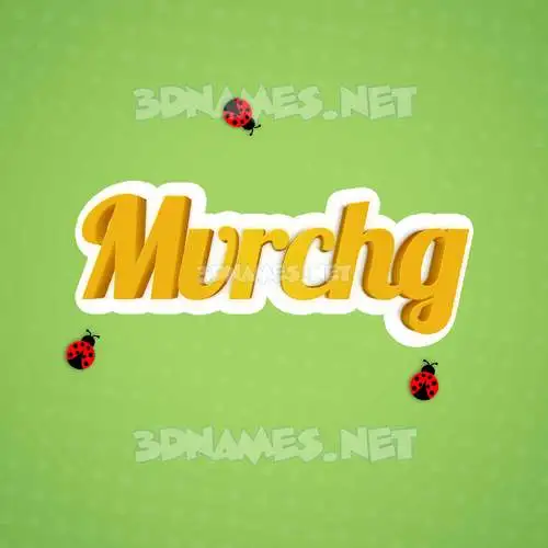 mvrchg in Ladybugs style - 3D name wallpaper