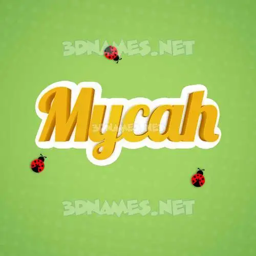 mycah in Ladybugs style - 3D name wallpaper mycah in Ladybugs style - 3D name wallpaper