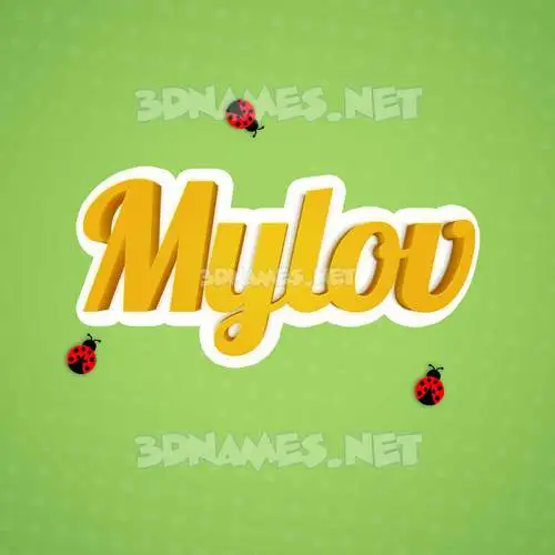 mylov in Ladybugs style - 3D name wallpaper mylov in Ladybugs style - 3D name wallpaper