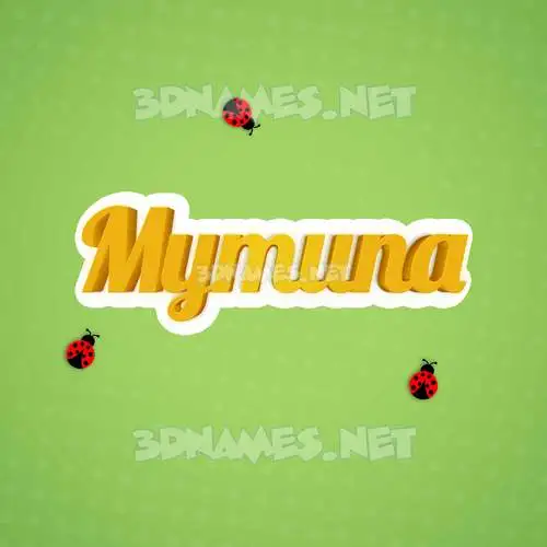 mymuna in Ladybugs style - 3D name wallpaper mymuna in Ladybugs style - 3D name wallpaper