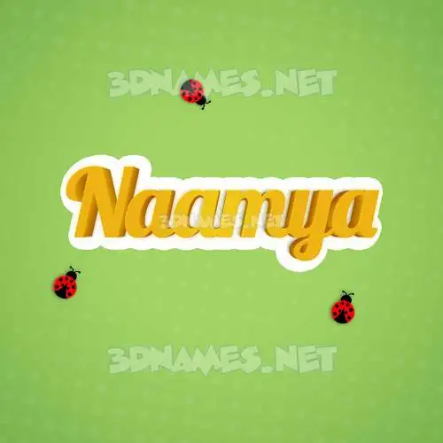naamya in Ladybugs style - 3D name wallpaper naamya in Ladybugs style - 3D name wallpaper