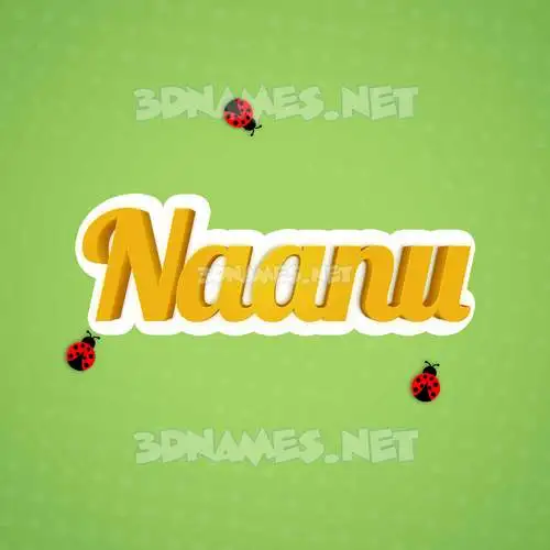 naanu in Ladybugs style - 3D name wallpaper naanu in Ladybugs style - 3D name wallpaper