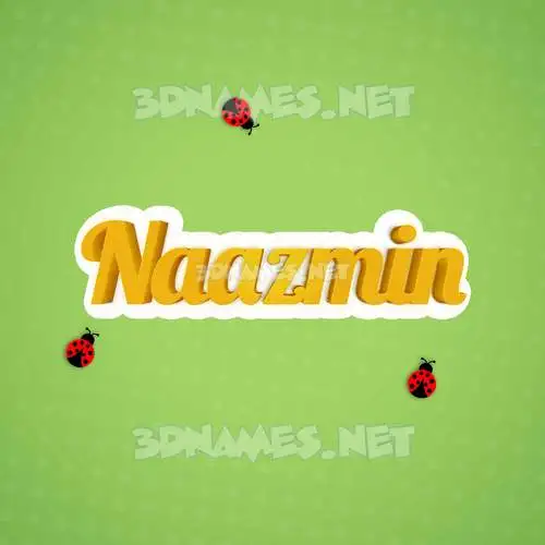 naazmin in Ladybugs style - 3D name wallpaper naazmin in Ladybugs style - 3D name wallpaper