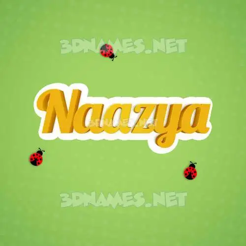 naazya in Ladybugs style - 3D name wallpaper naazya in Ladybugs style - 3D name wallpaper