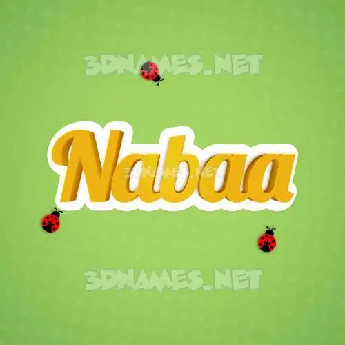 nabaa in Ladybugs style - 3D name wallpaper nabaa in Ladybugs style - 3D name wallpaper