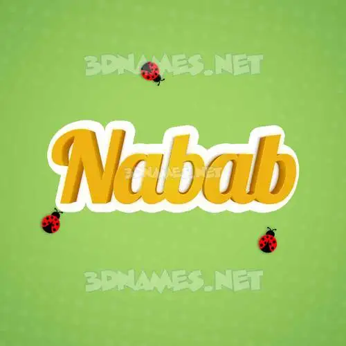 nabab in Ladybugs style - 3D name wallpaper nabab in Ladybugs style - 3D name wallpaper