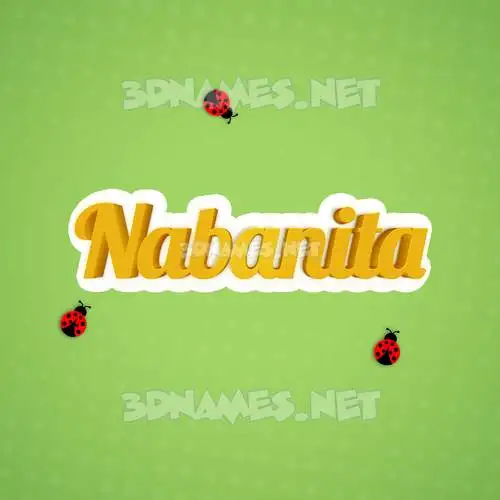 nabanita in Ladybugs style - 3D name wallpaper nabanita in Ladybugs style - 3D name wallpaper