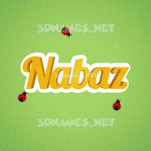 nabaz in Ladybugs style - 3D name wallpaper nabaz in Ladybugs style - 3D name wallpaper