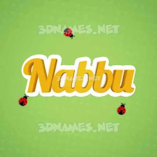 nabbu in Ladybugs style - 3D name wallpaper nabbu in Ladybugs style - 3D name wallpaper