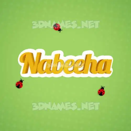 nabeeha in Ladybugs style - 3D name wallpaper nabeeha in Ladybugs style - 3D name wallpaper