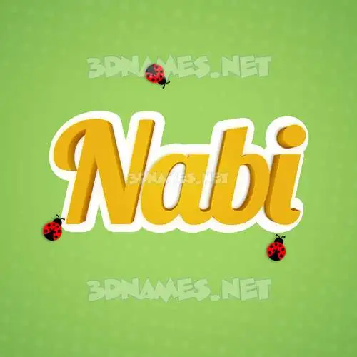 nabi in Ladybugs style - 3D name wallpaper nabi in Ladybugs style - 3D name wallpaper