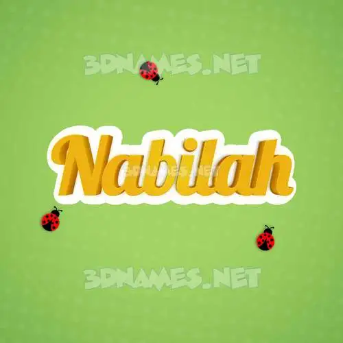 nabilah in Ladybugs style - 3D name wallpaper nabilah in Ladybugs style - 3D name wallpaper