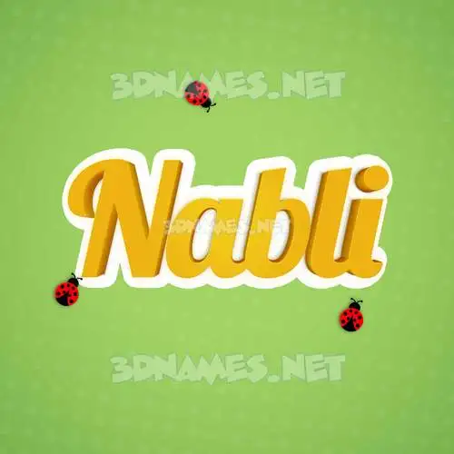 nabli in Ladybugs style - 3D name wallpaper nabli in Ladybugs style - 3D name wallpaper