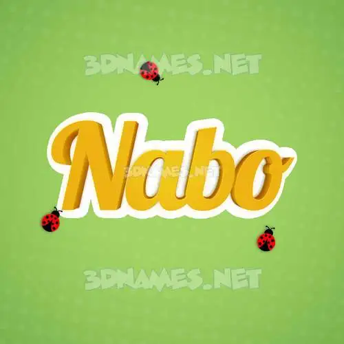 nabo in Ladybugs style - 3D name wallpaper nabo in Ladybugs style - 3D name wallpaper