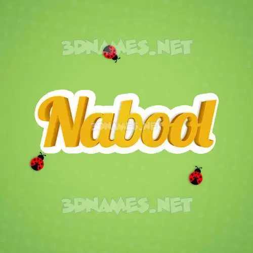 nabool in Ladybugs style - 3D name wallpaper nabool in Ladybugs style - 3D name wallpaper