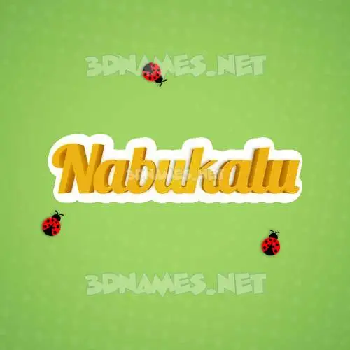 nabukalu in Ladybugs style - 3D name wallpaper