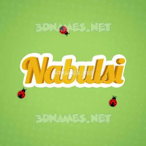nabulsi in Ladybugs style - 3D name wallpaper nabulsi in Ladybugs style - 3D name wallpaper