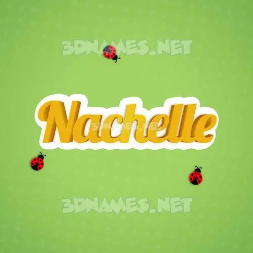 nachelle in Ladybugs style - 3D name wallpaper nachelle in Ladybugs style - 3D name wallpaper