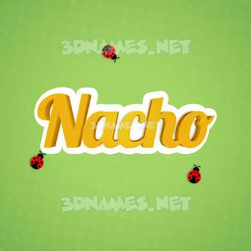 nacho in Ladybugs style - 3D name wallpaper nacho in Ladybugs style - 3D name wallpaper