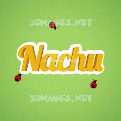 nachu in Ladybugs style - 3D name wallpaper nachu in Ladybugs style - 3D name wallpaper